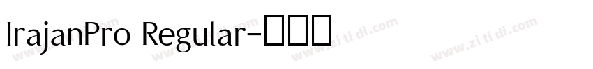 IrajanPro Regular字体转换